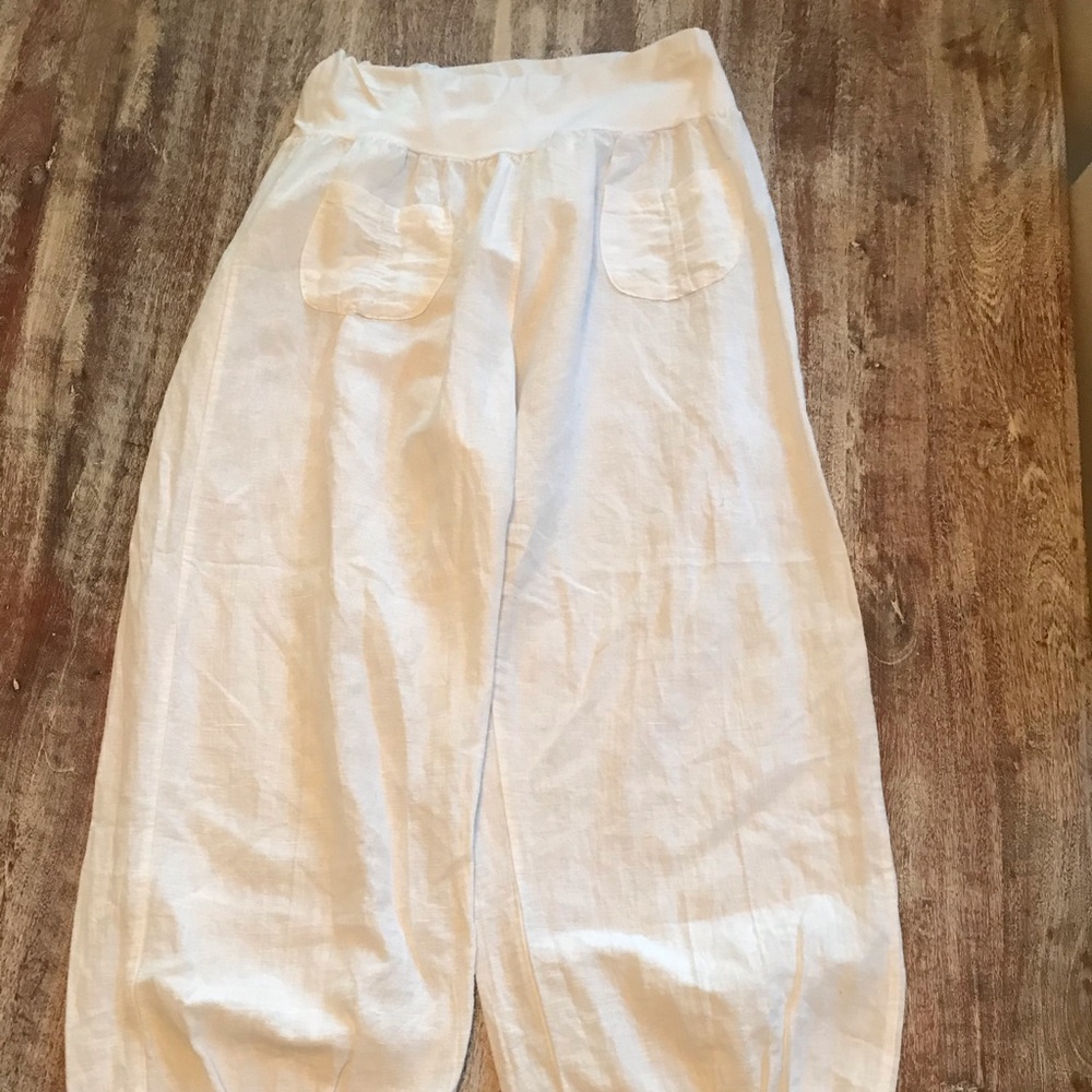 White Linen pants